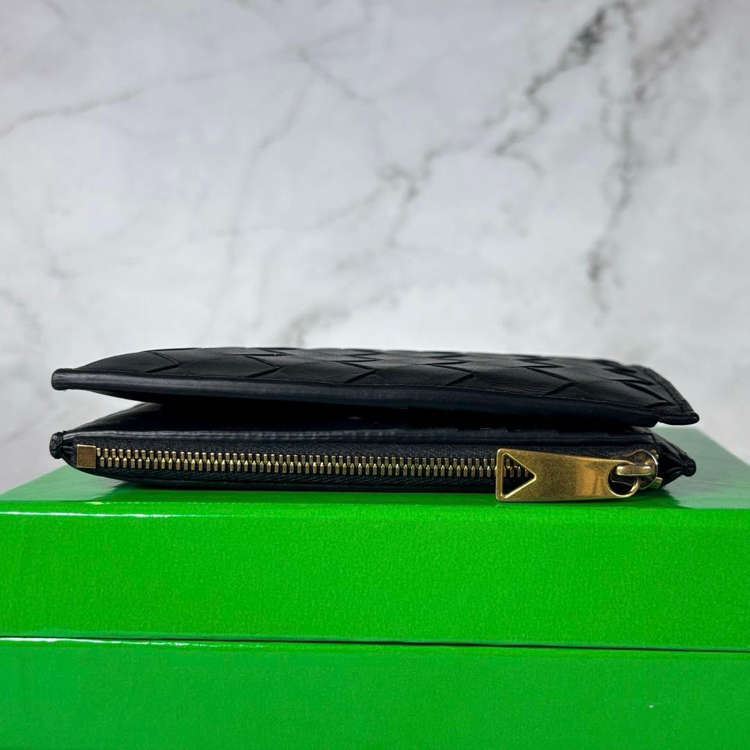 BOTTEGA VENETA ブラック 二つ折り 財布 イントレチャート