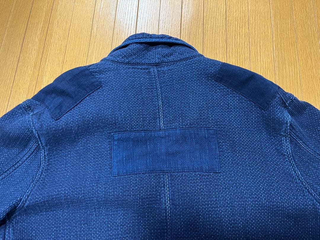 kasurira カスリラ ジャケット デニム コート 藍色 絣 カバーオール