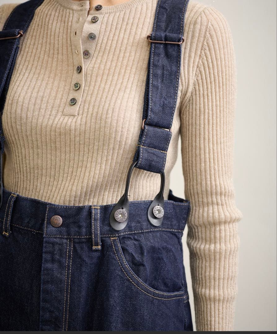 FRAMeWORK PAYDAY/ペイデイ サスペンダー付きデニム2 38
