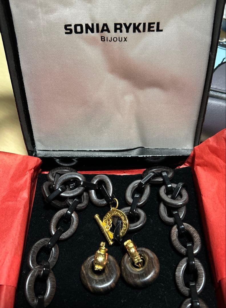 ソニアリキエル☆ネックレス＆イヤリング2点セット☆美品！自宅保管品