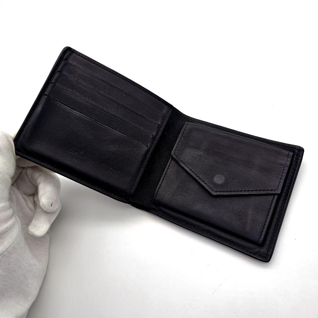 ルイヴィトン　ポルトフォイユ　マルコ　アエログラム　二つ折り　F445