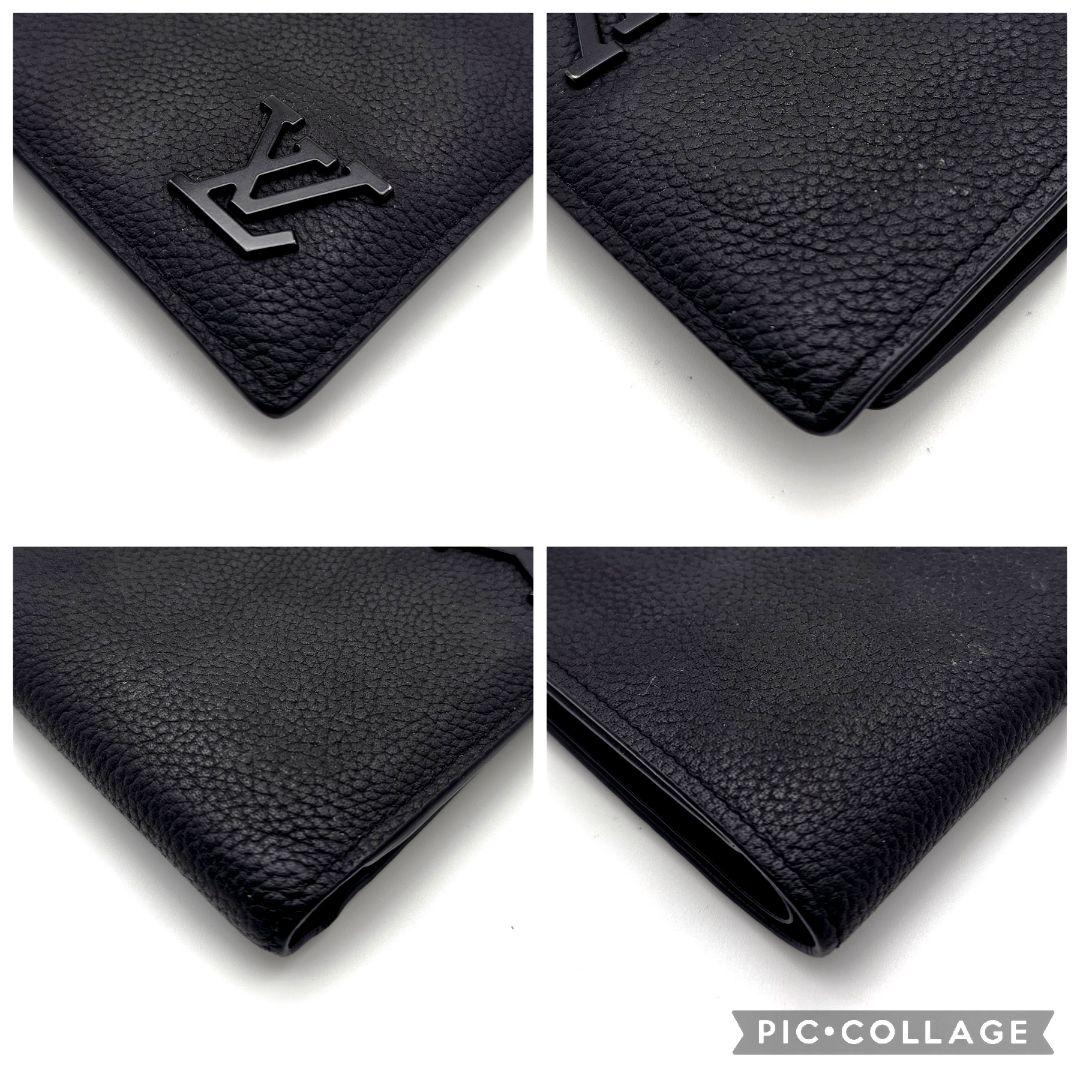 ルイヴィトン　ポルトフォイユ　マルコ　アエログラム　二つ折り　F445