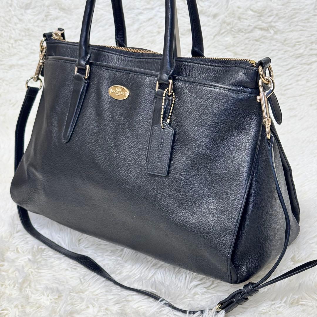 【美品】 COACH コーチ モルガン サッチェル 2WAY トートショルダー