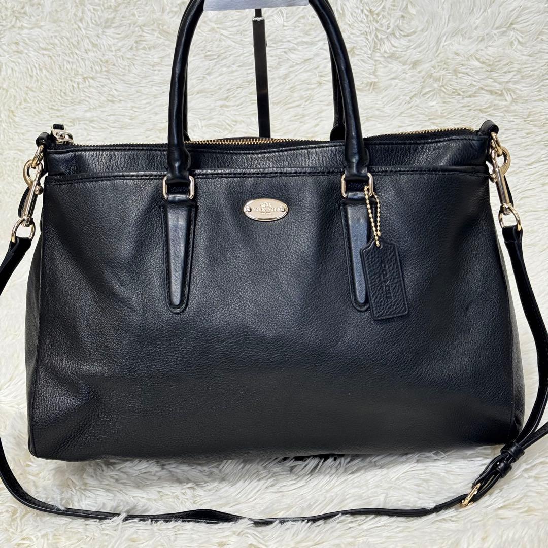 【美品】 COACH コーチ モルガン サッチェル 2WAY トートショルダー