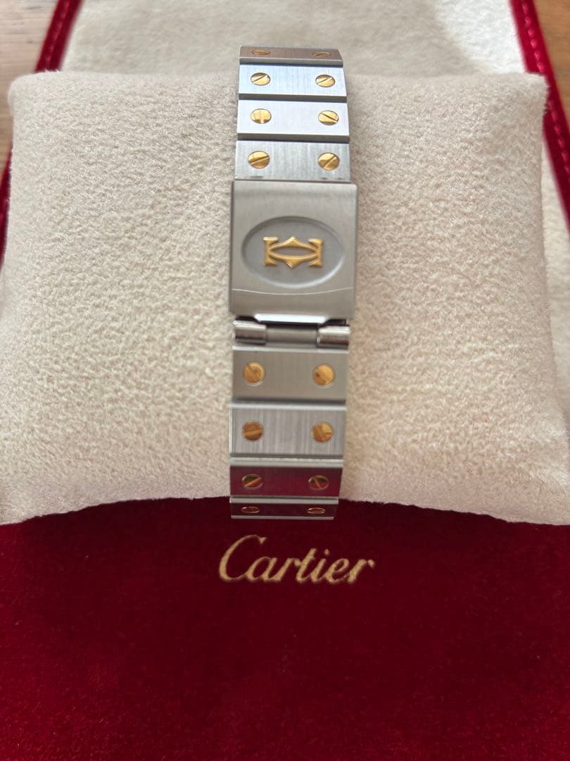 Cartier カルティエ　サントス　オクタゴン　ホワイト文字盤　自動巻き