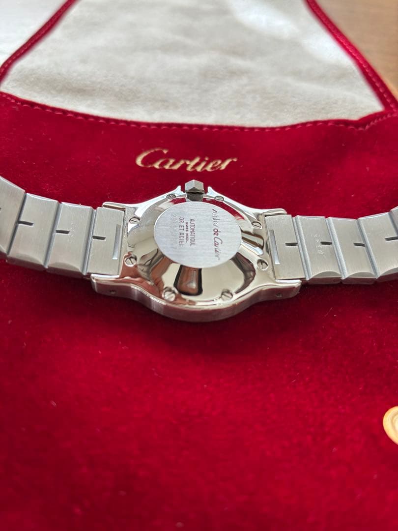 Cartier カルティエ　サントス　オクタゴン　ホワイト文字盤　自動巻き