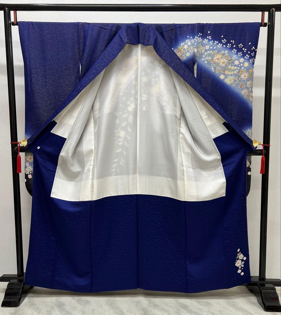 振り袖　フルセット　翠山工房　別誂長襦袢　落款　辻ヶ花　金通し　金彩加工　705