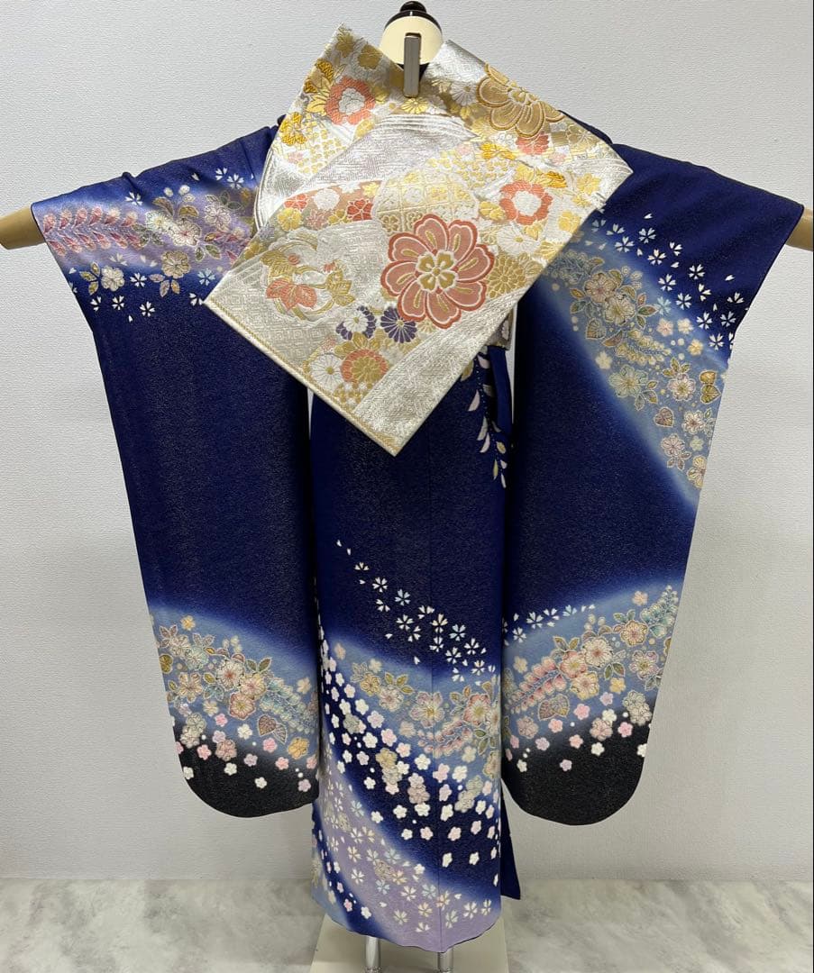 振り袖　フルセット　翠山工房　別誂長襦袢　落款　辻ヶ花　金通し　金彩加工　705