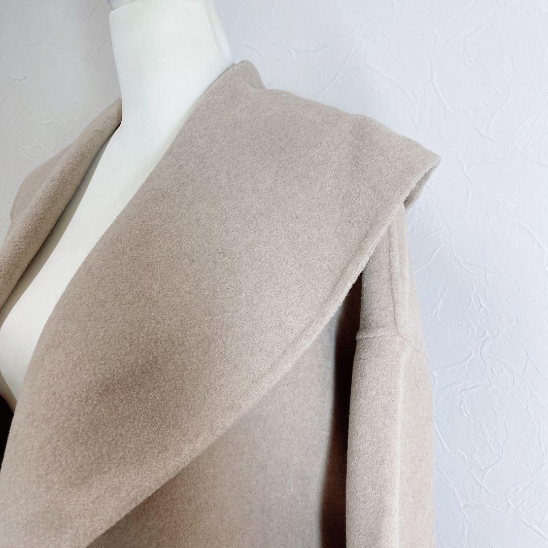 quaranciel リバー ケープ ショート コート ベージュ ベルト付き F