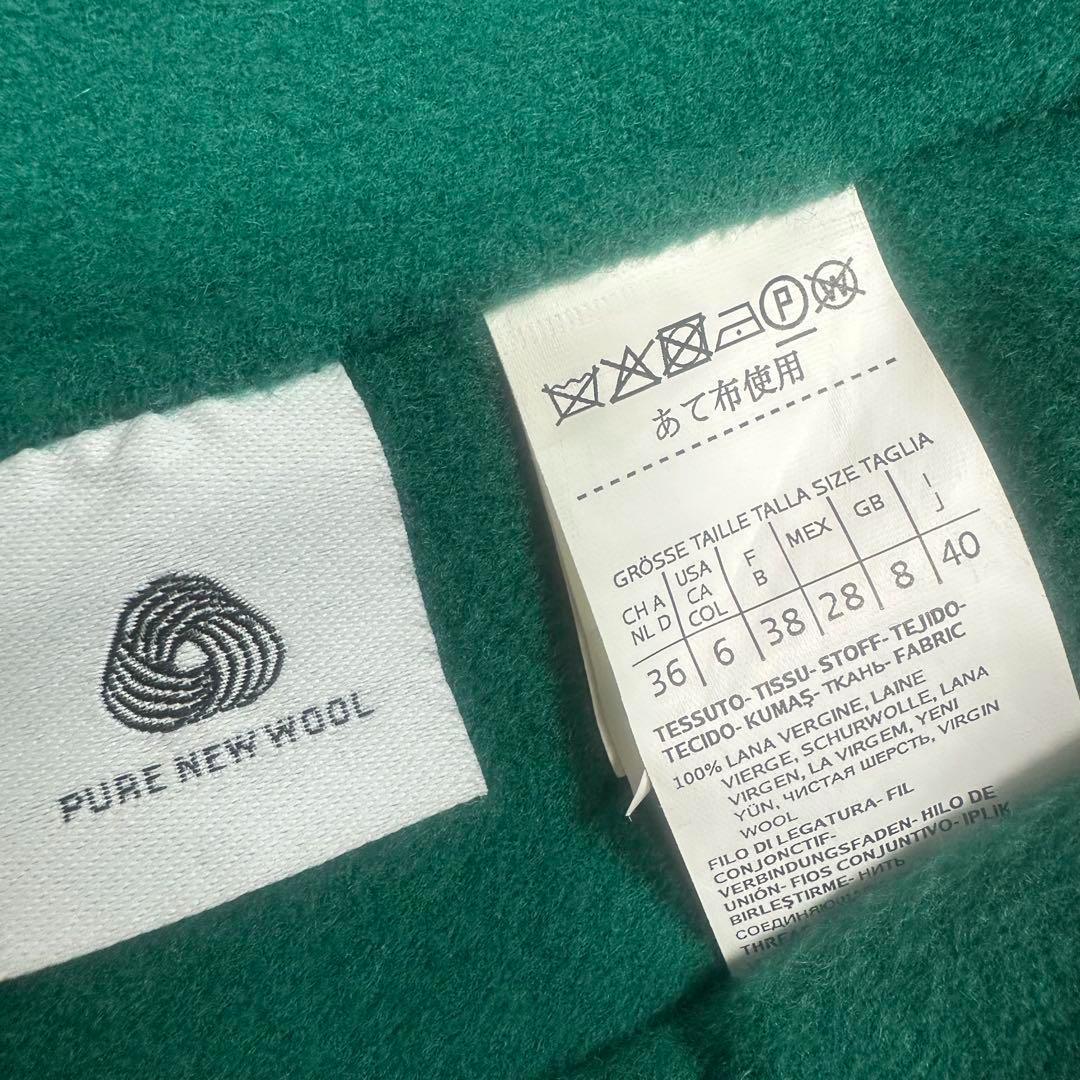 マックスマーラ♡クチートアマーノ　フード　リバーコート　グリーン　40