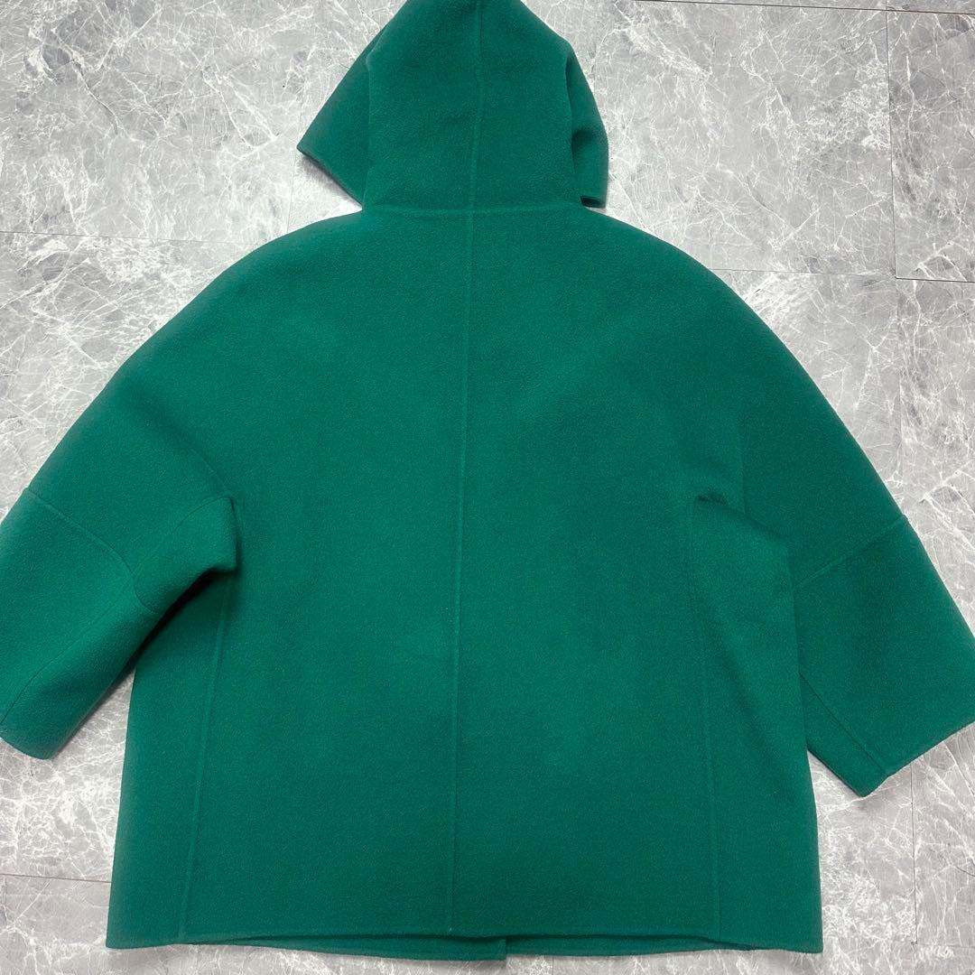 マックスマーラ♡クチートアマーノ　フード　リバーコート　グリーン　40