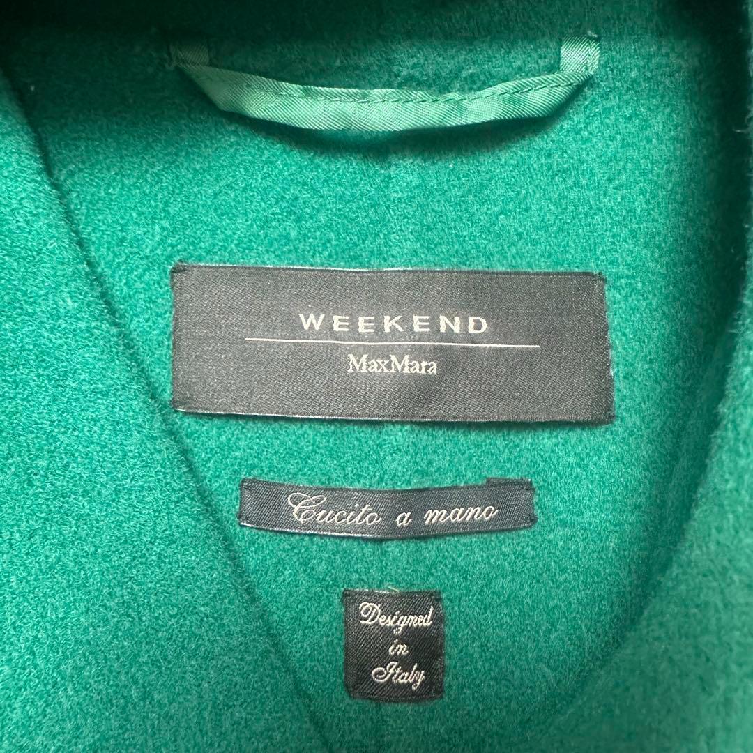 マックスマーラ♡クチートアマーノ　フード　リバーコート　グリーン　40