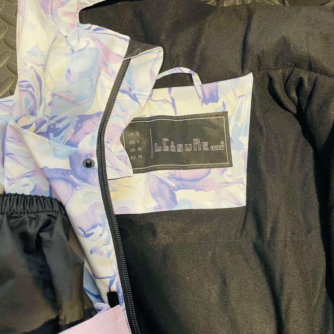 新品スノーボードウェア 女性用 青紫手袋付き