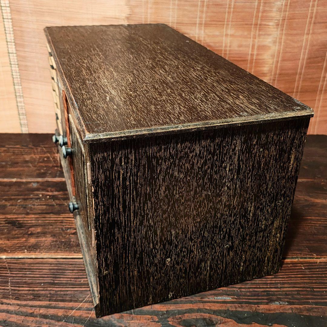 木製棚　書類棚　昭和レトロ　木箱　古家具