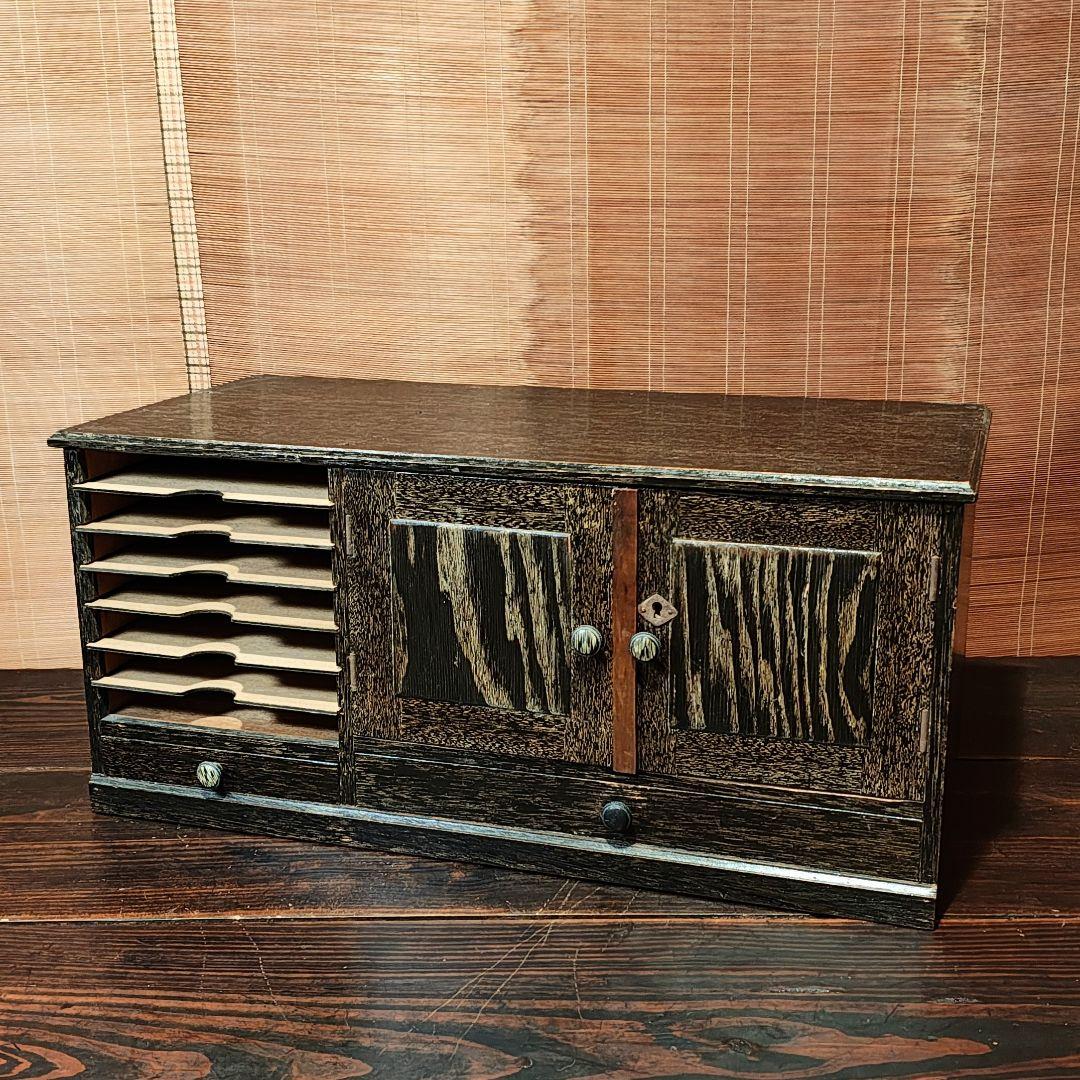 木製棚　書類棚　昭和レトロ　木箱　古家具