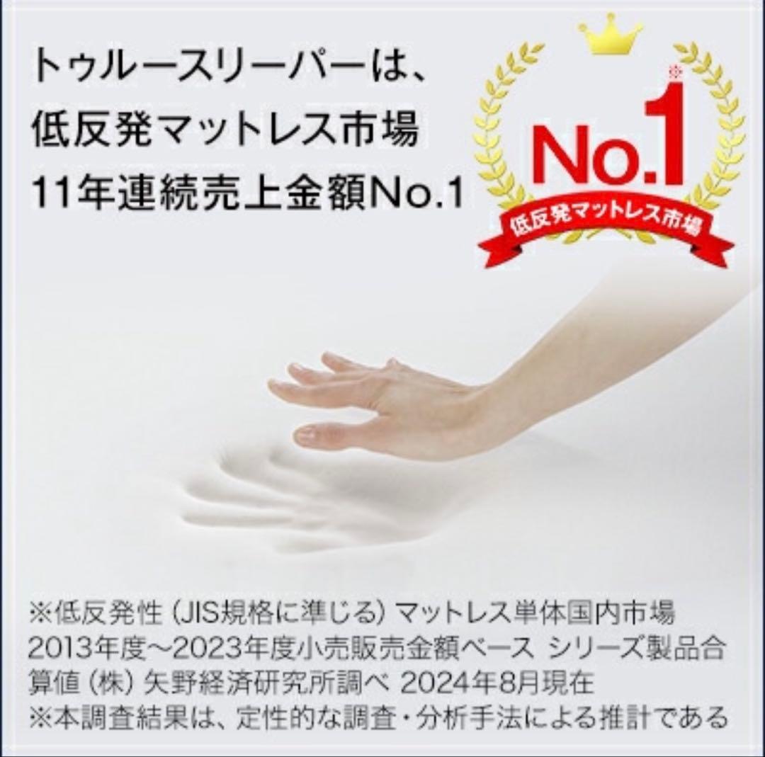 トゥルースリーパー プレミアム5.0 セミダブル 低反発マットレス　寝具一式