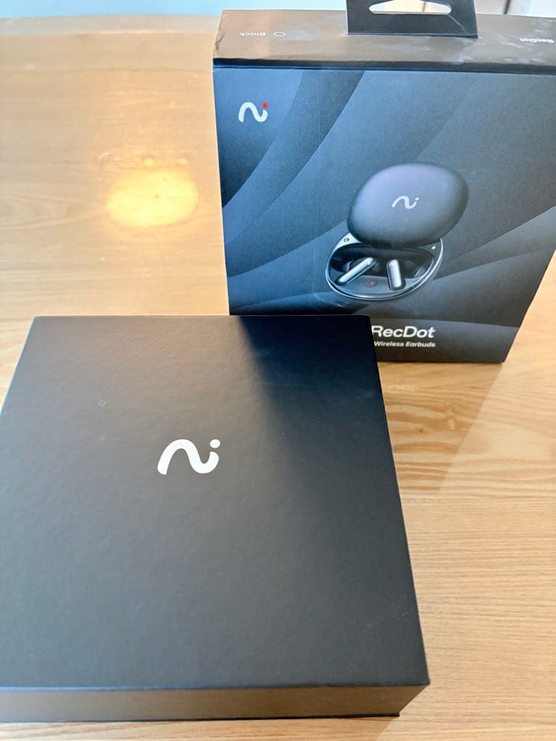 【中古良品】RecDot ワイヤレスイヤホン 録音機能付き AI連携 ブラック