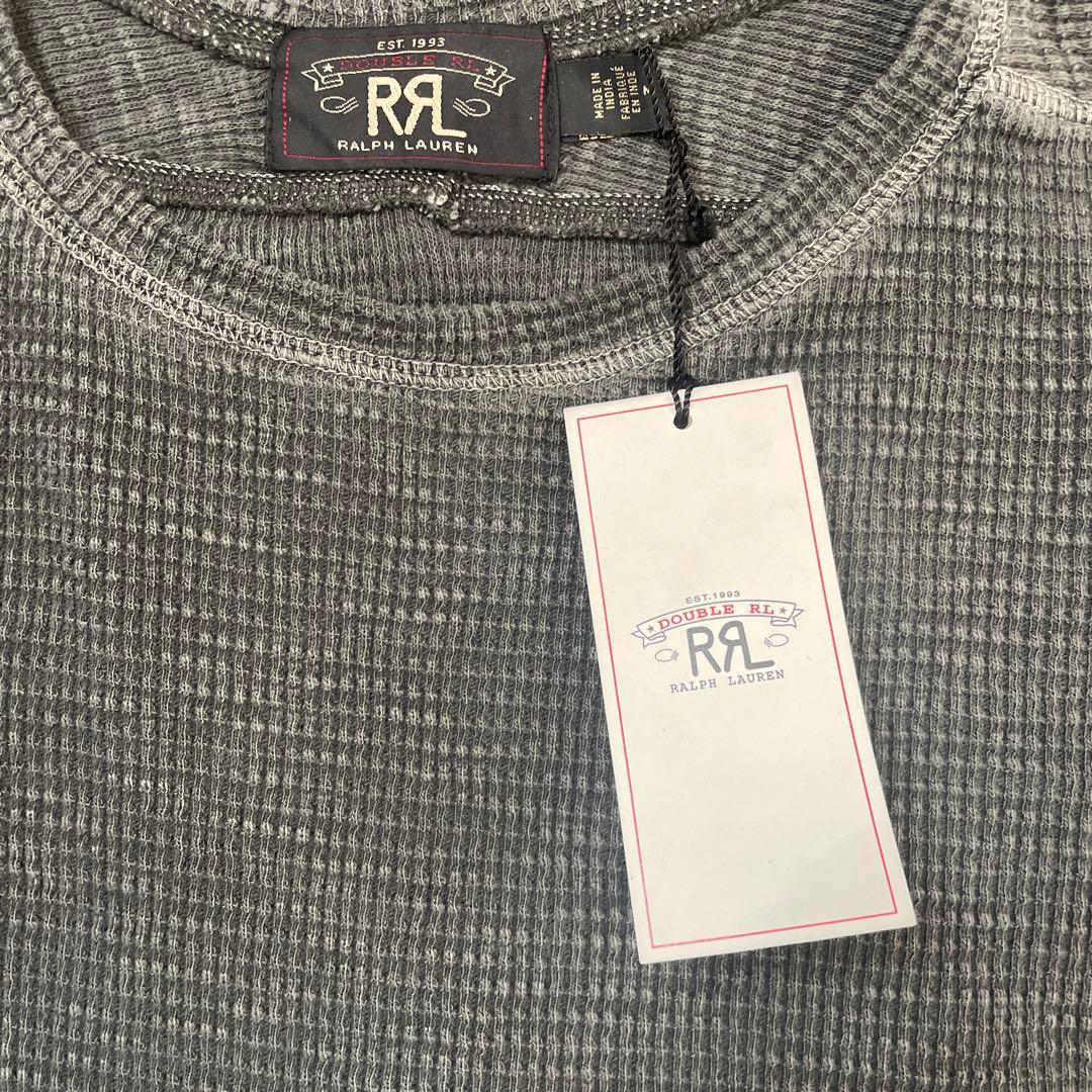 トップス RRL black thermal T size M