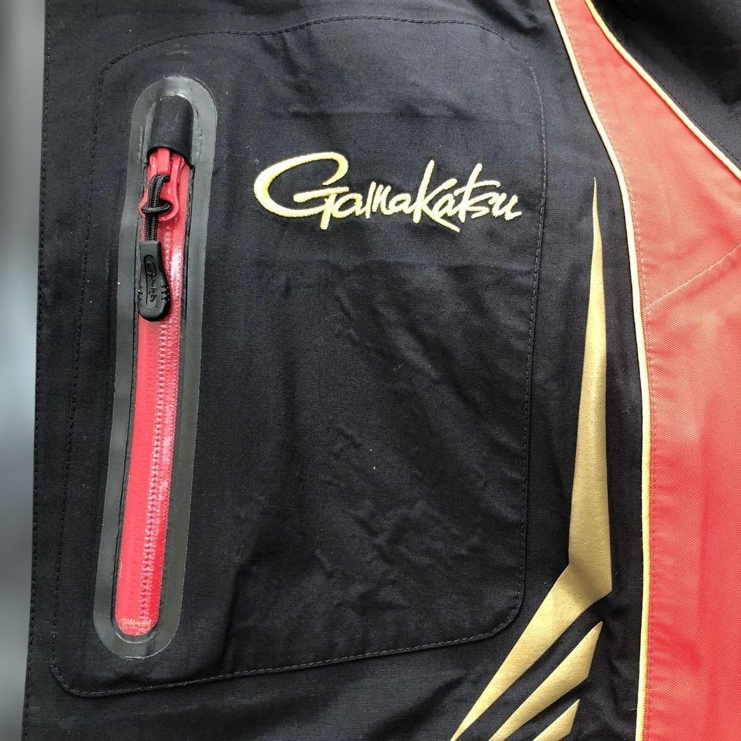 Gamakatsu フィッシングジャケット 黒/赤