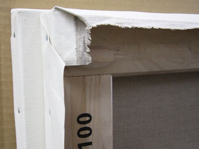 100号張りキャンバス1枚　麻100%　桐木枠　アクリル・油絵兼用　中目