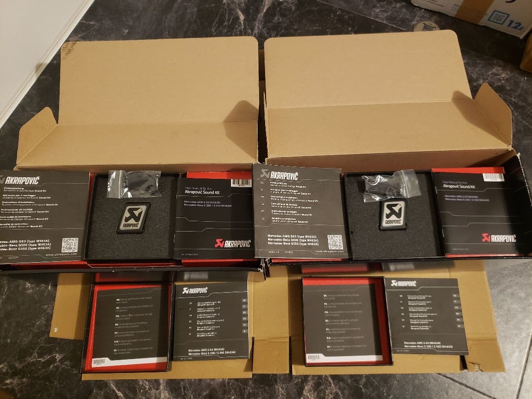 AKRAPOVIC アクラポビッチ ベンツ G63 エキゾースト サウンドキット