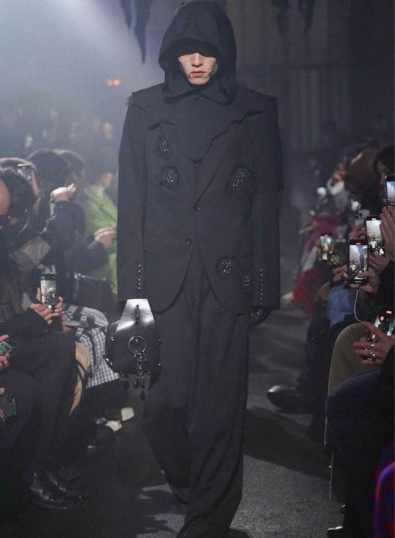 MASU 24aw wide trousers 42 ワイドスラックス 黒