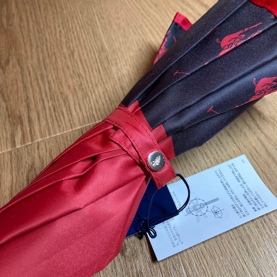 【未使用品】ポロラルフローレン ポロベア バイカラー 長傘 レッド×ネイビー