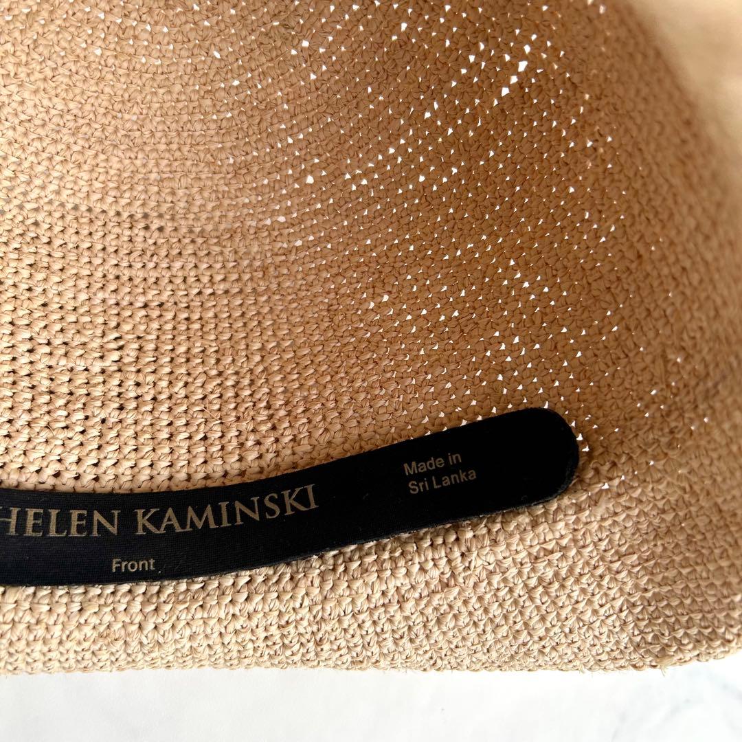 【極美品】ヘレンカミンスキー プロヴァンス10 麦わら帽子 ナチュラル ラフィア