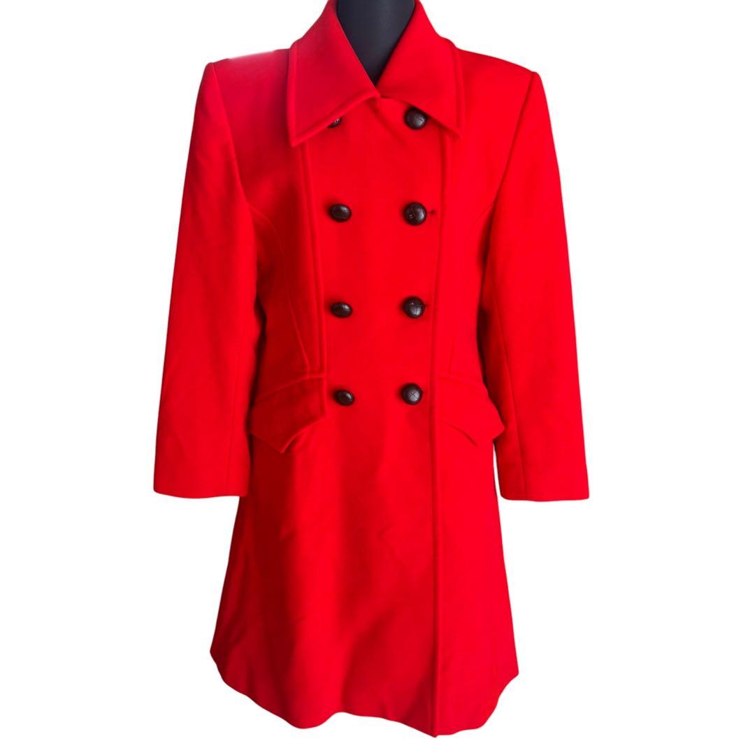 【‼️合馬公式アカウント1‼️】 イヴサンローラン コート 赤