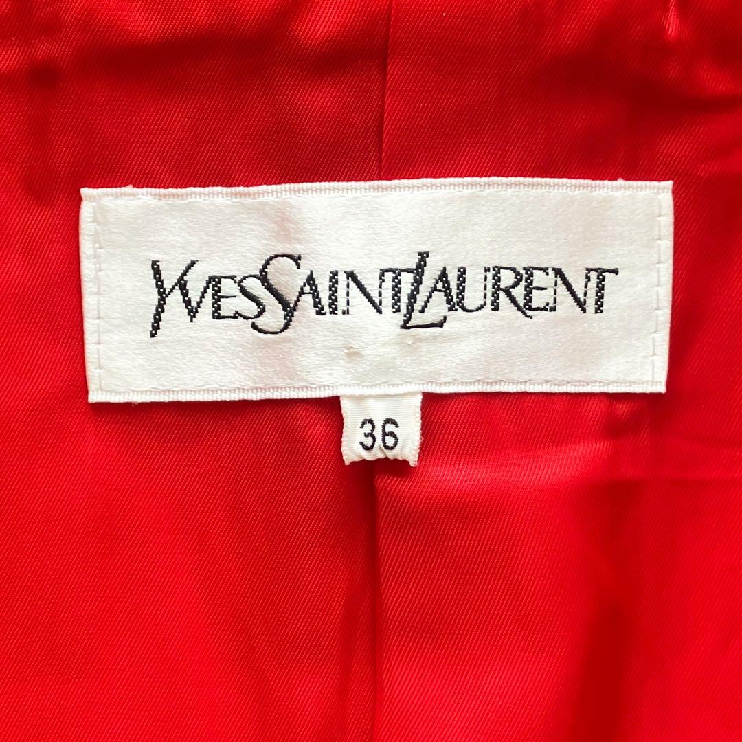 【‼️合馬公式アカウント1‼️】 イヴサンローラン コート 赤