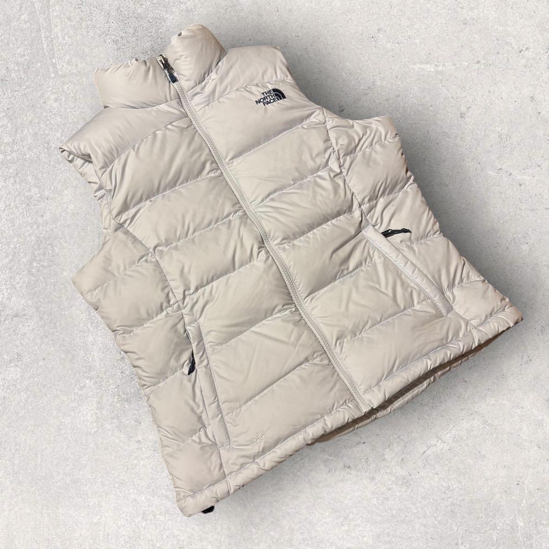 【ソフ&テイル】ダウンベスト　ヌプシ　700刺繍ロゴ　M