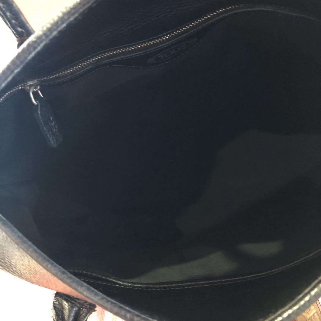 ★TOD'Zトッズ★ハンドバッグ 黒 保存袋有り