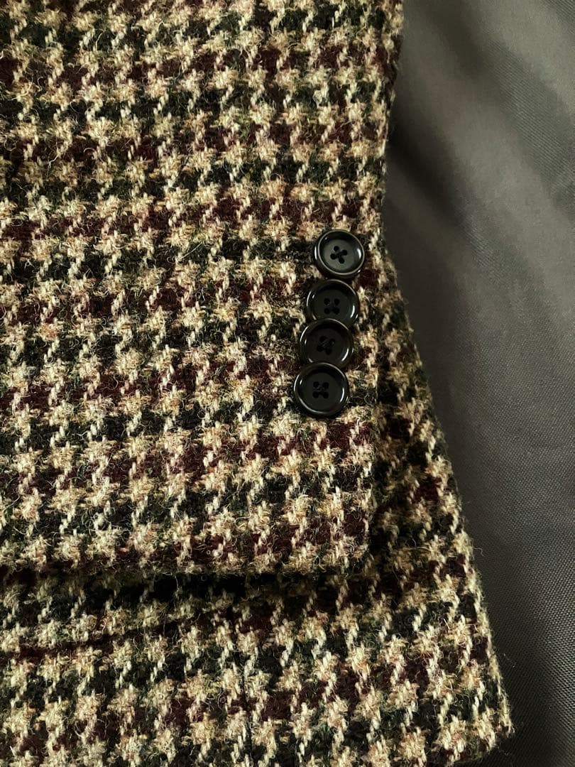 BEAMS F / HARRIS TWEED ハウンドトゥース ジャケット