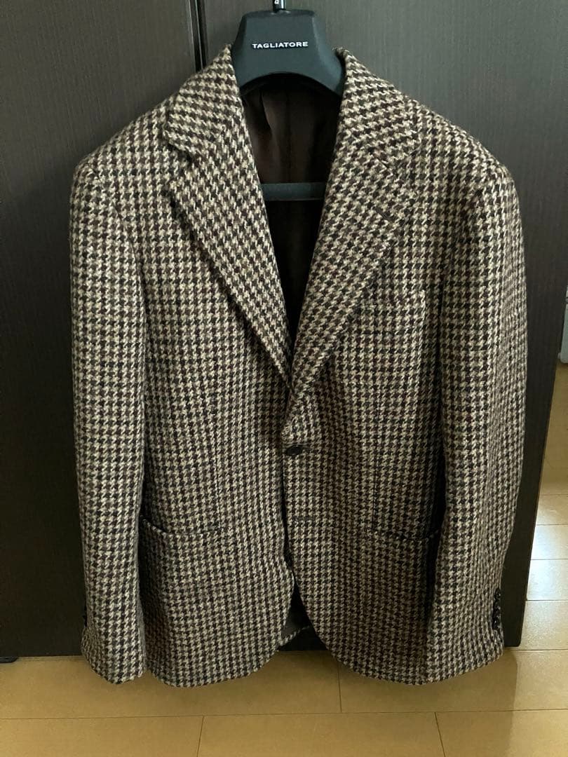 BEAMS F / HARRIS TWEED ハウンドトゥース ジャケット