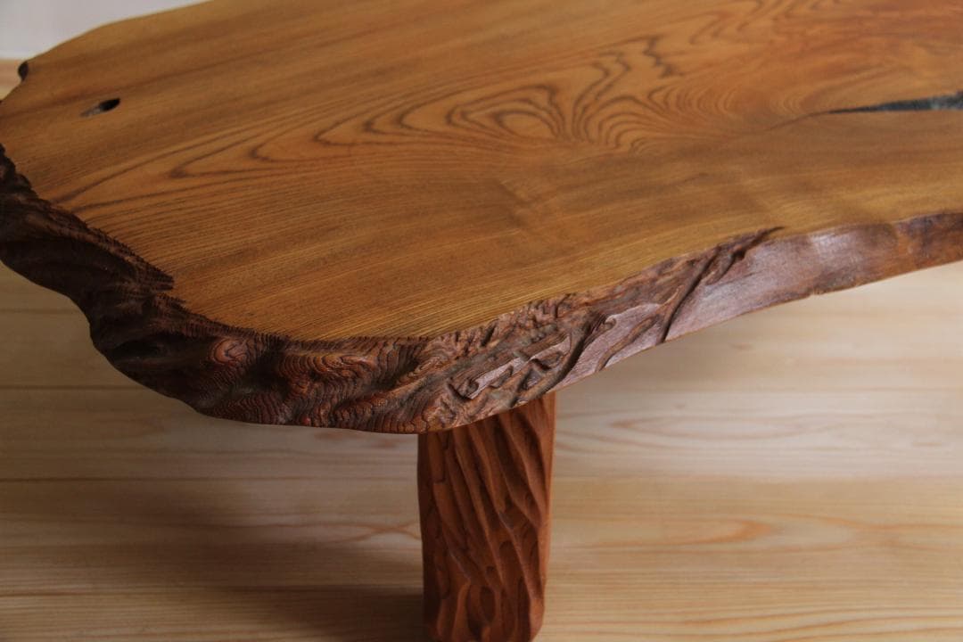 一枚板　天然木　ローテーブル　幅約124㎝