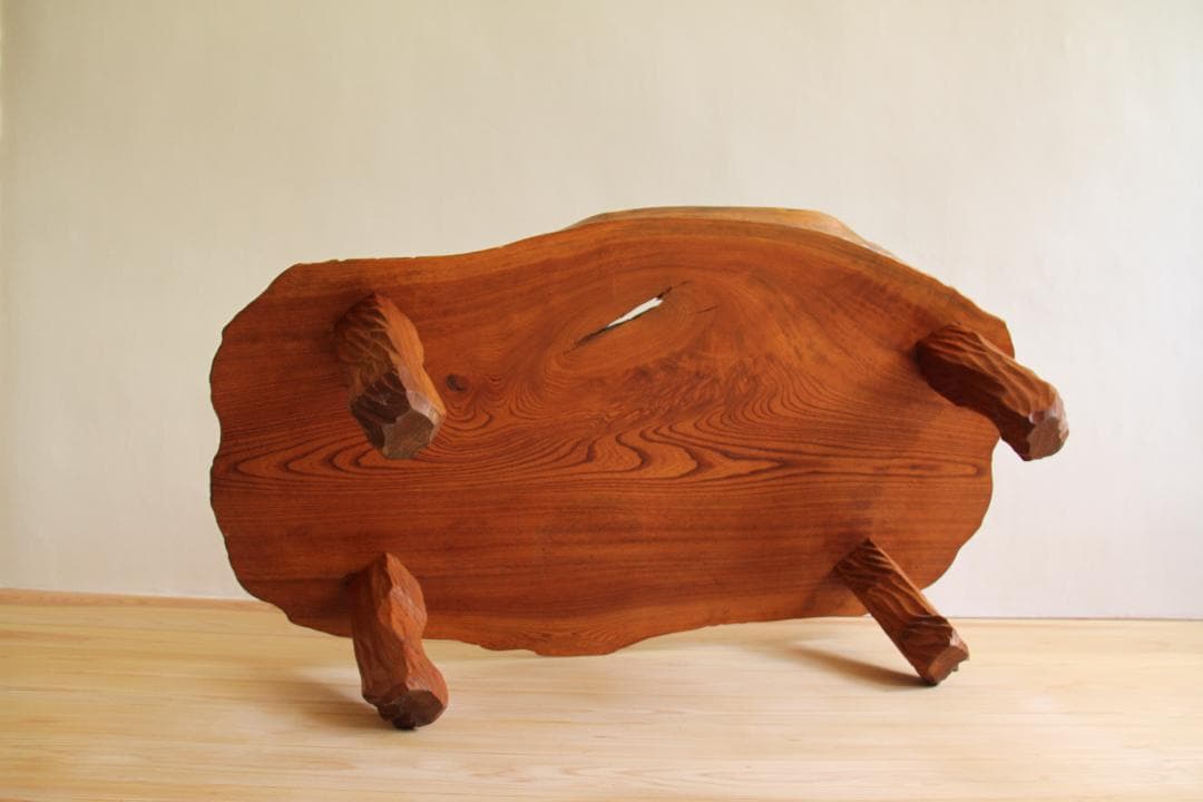 一枚板　天然木　ローテーブル　幅約124㎝