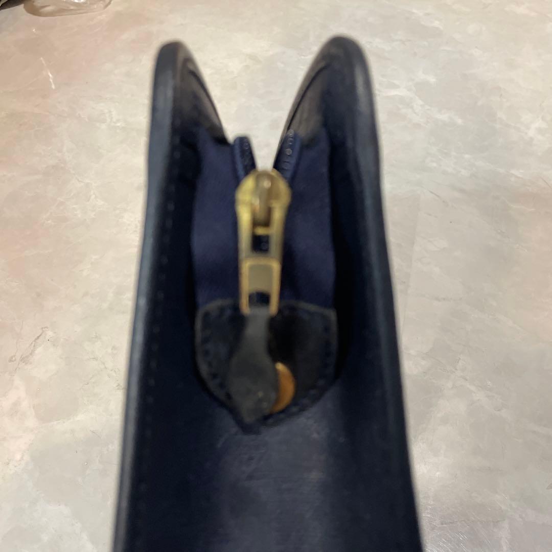 Christian Dior ディオール　ネイビー系　クラッチバッグ