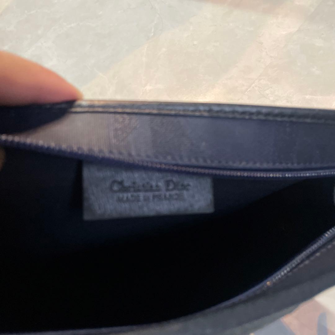 Christian Dior ディオール　ネイビー系　クラッチバッグ