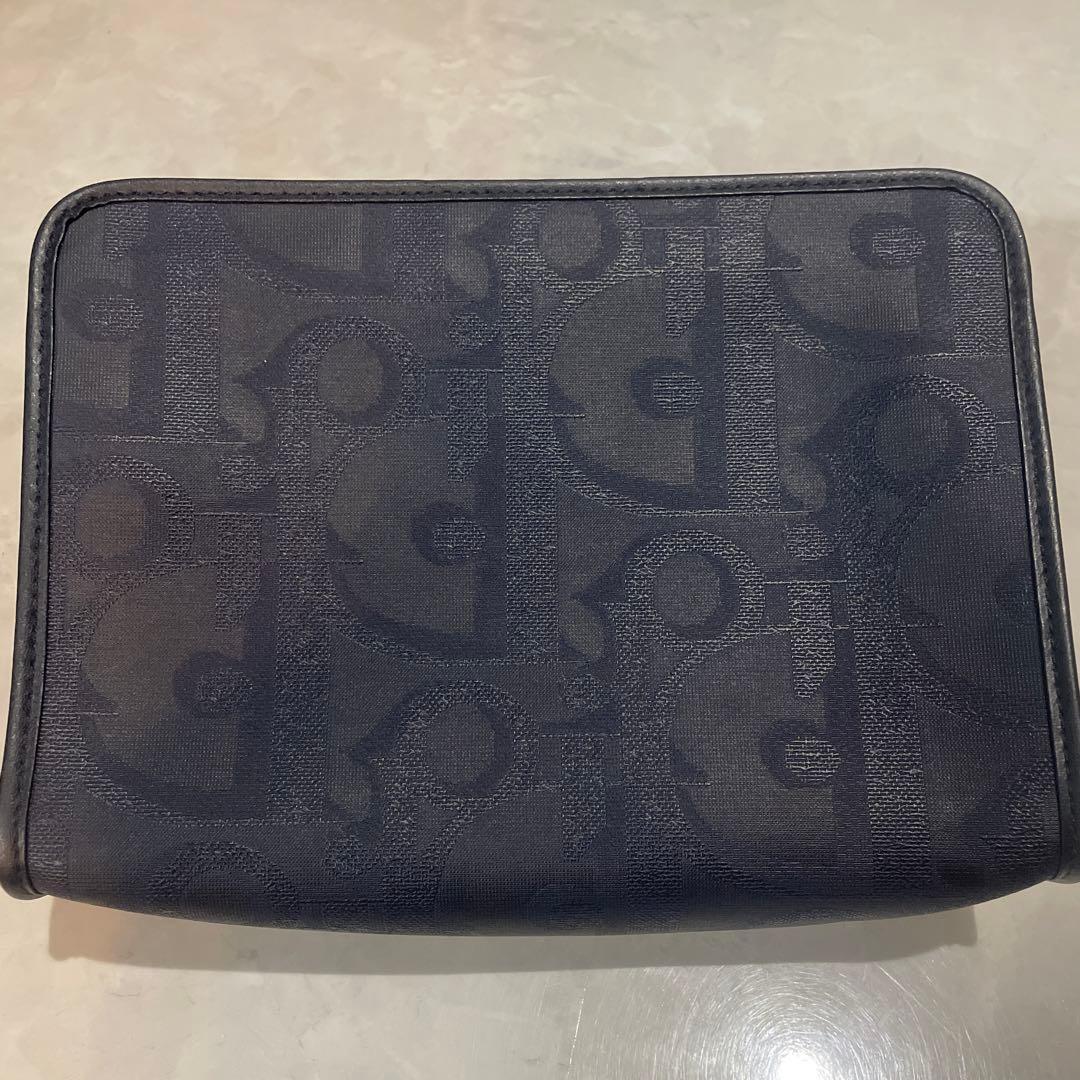 Christian Dior ディオール　ネイビー系　クラッチバッグ