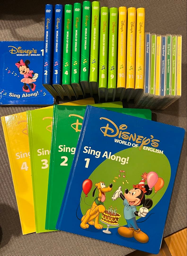 シングアロング　DVD全巻 CD 絵本　ガイド　セット　ディズニー英語