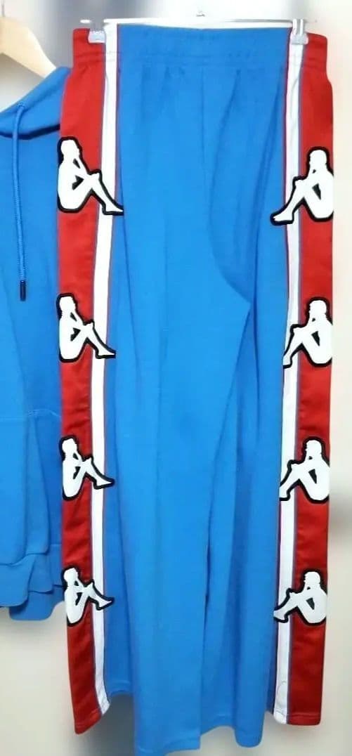 kee様 上下セット売り Kappa BANDA テープロゴ 水色 スウェット