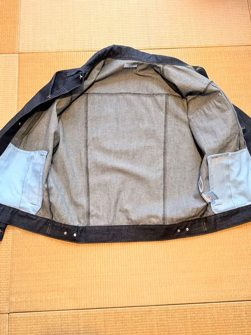 Perushu × MLB コラボリジットデニムジャケット　ネイビー　Mサイズ