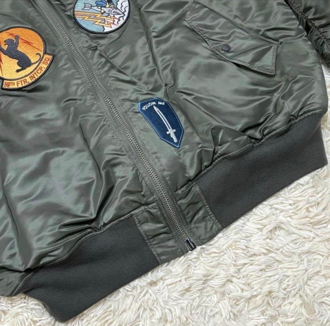 希少 ALPHA 50周年記念 MA-1 フライトジャケット フルパッチ　亀山薫