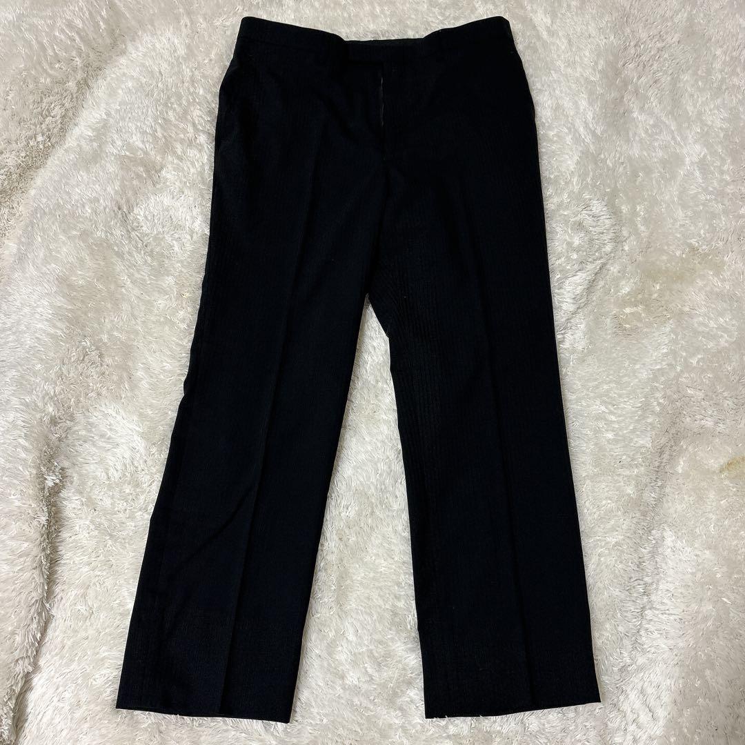 【美品】レミュー スリーピース スーツ セットアップ 洗える AB6 L 黒