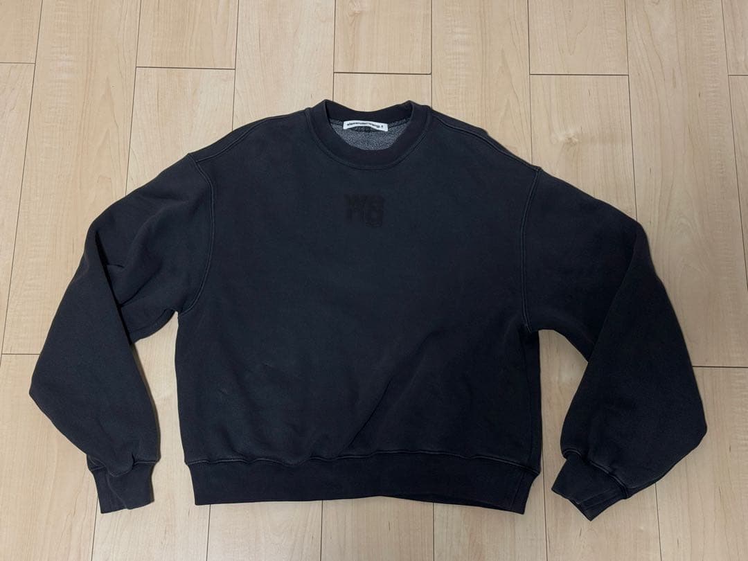 Alexander Wang スウェット ロゴ入り クルーネック　トレーナー