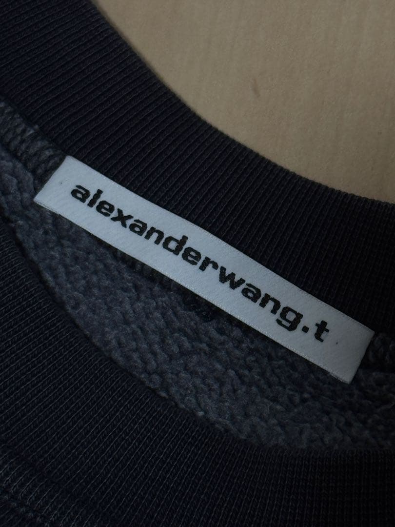 Alexander Wang スウェット ロゴ入り クルーネック　トレーナー