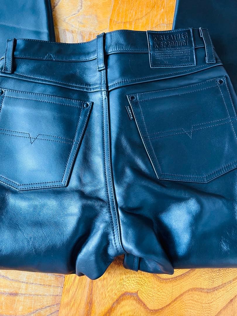 kadoya カドヤ　レザーパンツ　ブーツカットKADOYA