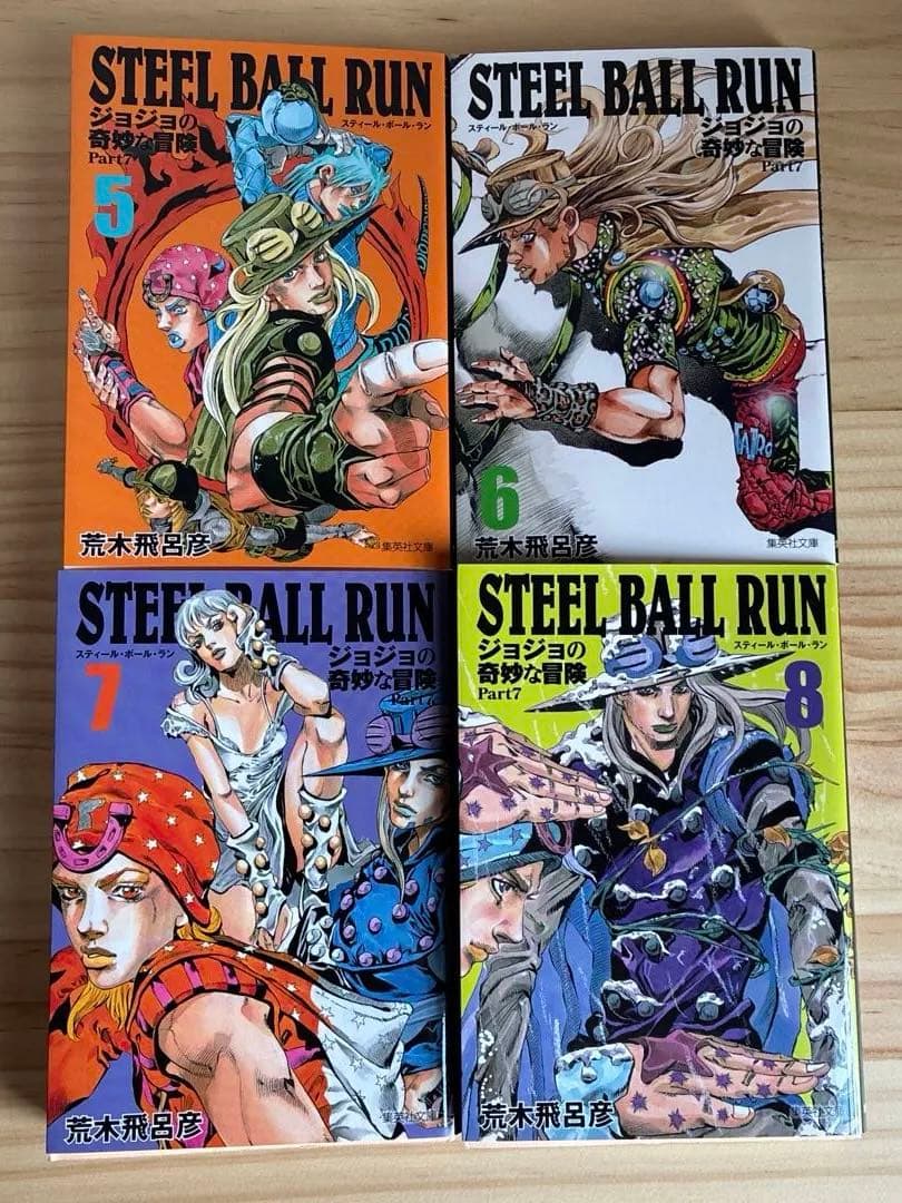 STEEL BALL RUNジョジョの奇妙な冒険Part7(全巻セット)、栞付き