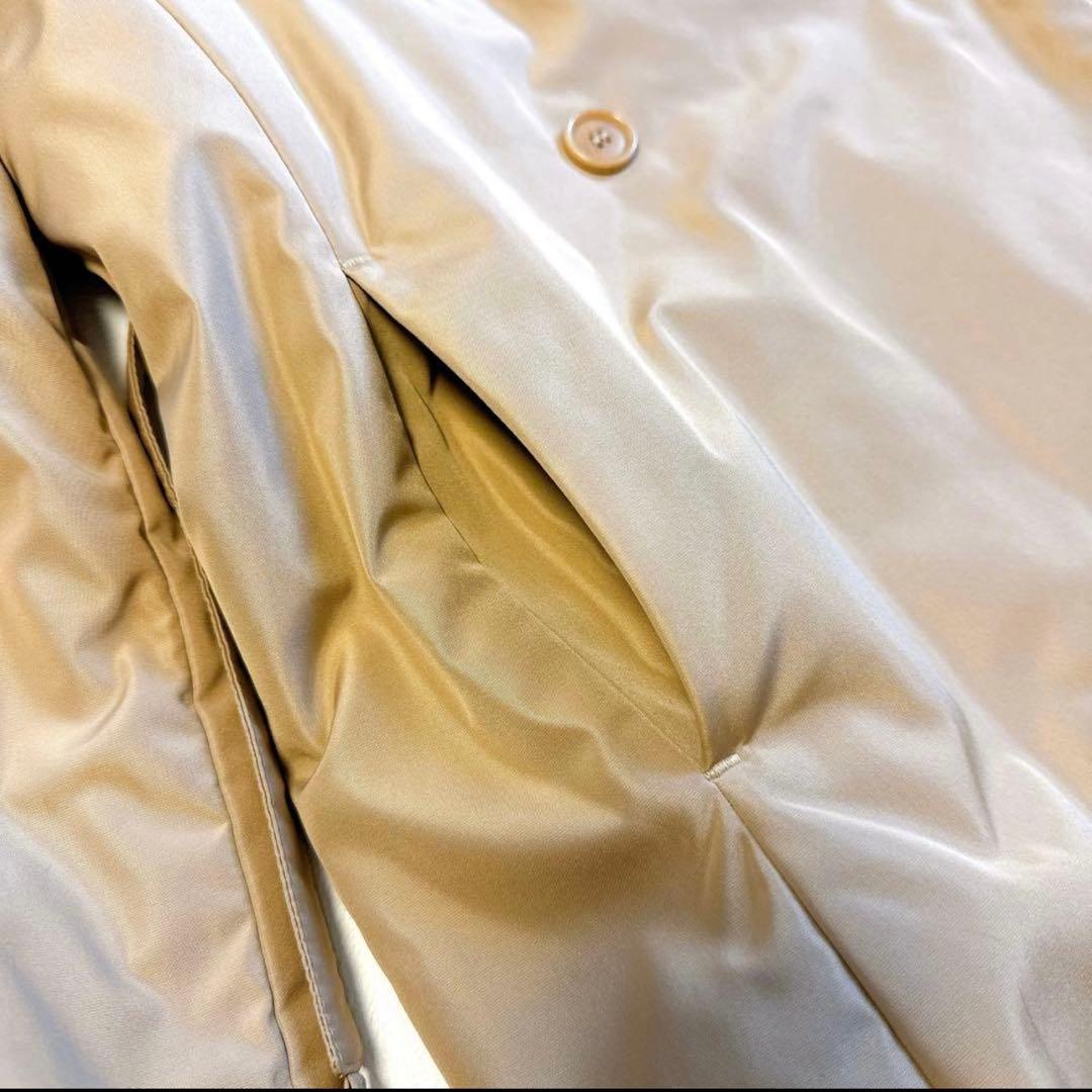 S Max MARA 中綿コート　ロングコート ゴールド金具　ベージュ38