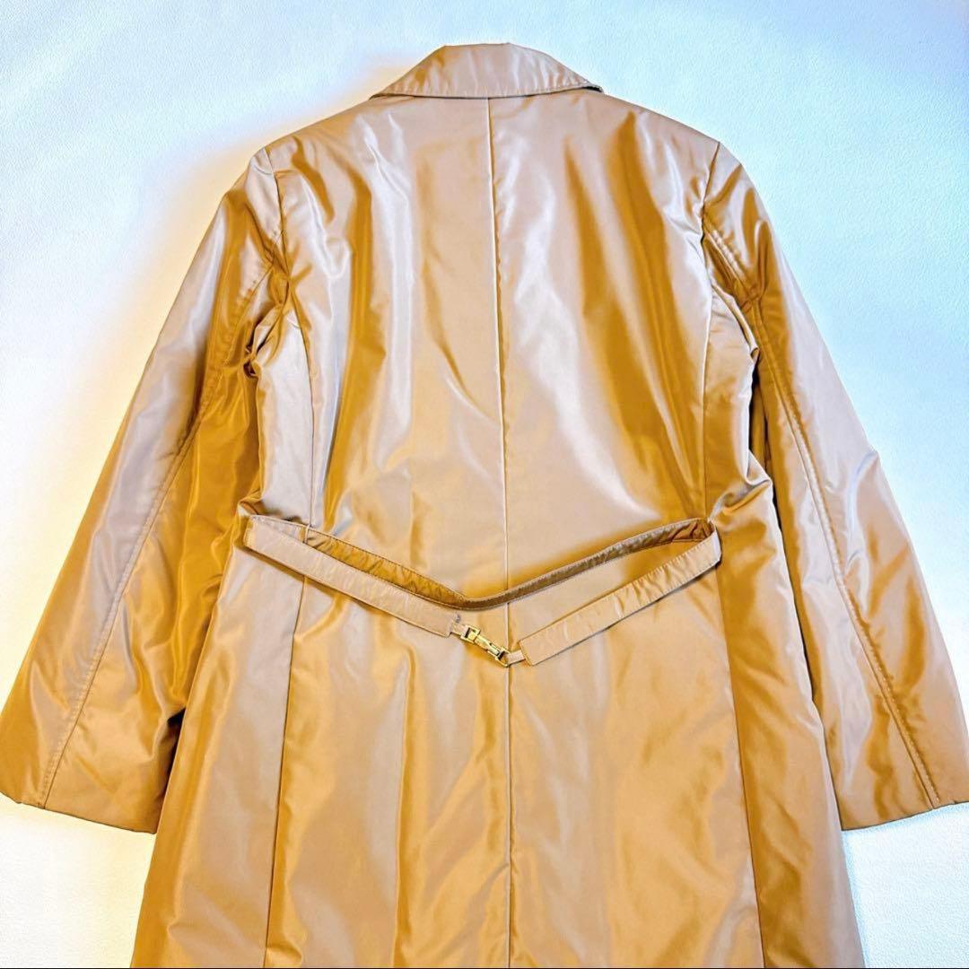 S Max MARA 中綿コート　ロングコート ゴールド金具　ベージュ38